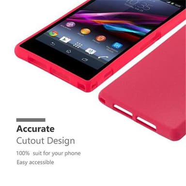 Skal Sony Xperia Z1 COMPACT Fodral Case (Röd)