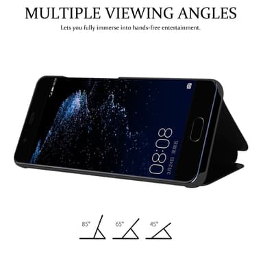 Huawei P10 PLUS Plånboksfodral Skal (Svart)