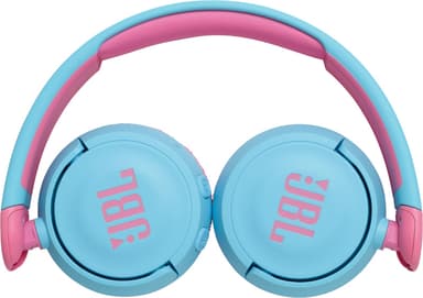 JBL Jr. 310BT trådlösa on-ear hörlurar (blå/rosa)