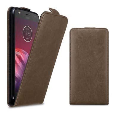 Motorola MOTO Z2 PLAY / Z2 FORCE Flipfodral Skal (Brun)