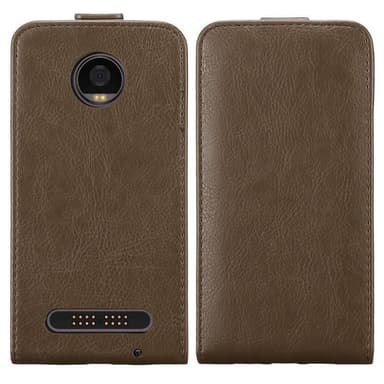 Motorola MOTO Z2 PLAY / Z2 FORCE Flipfodral Skal (Brun)