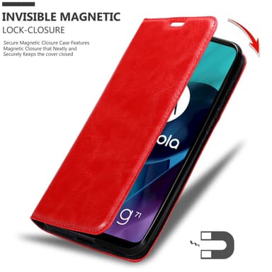 Motorola MOTO G71 5G Skal Fodral Case (Röd)