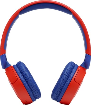 JBL Jr. 310BT trådlösa on-ear hörlurar (röd/blå)