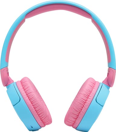JBL Jr. 310BT trådlösa on-ear hörlurar (blå/rosa)