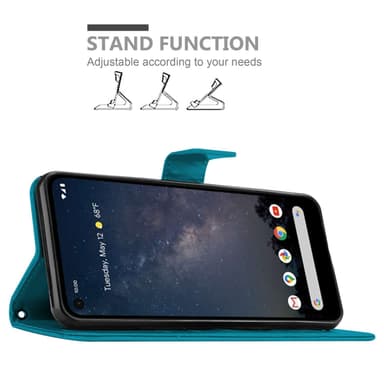Google PIXEL 4A Plånboksfodral Skal (Blå)