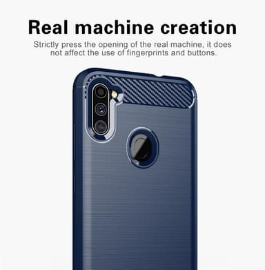 Samsung Galaxy A11 / M11 Skal Fodral Case (Blå)
