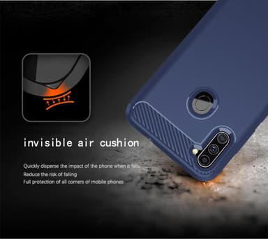 Samsung Galaxy A11 / M11 Skal Fodral Case (Blå)