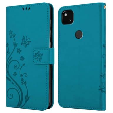 Google PIXEL 4A Plånboksfodral Skal (Blå)