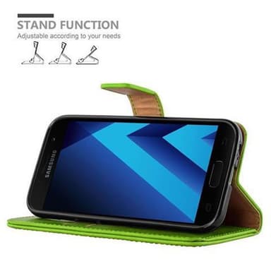Samsung Galaxy A3 2017 Plånboksfodral Skal (Grön)