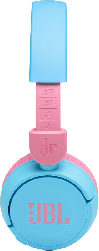 JBL Jr. 310BT trådlösa on-ear hörlurar (blå/rosa)