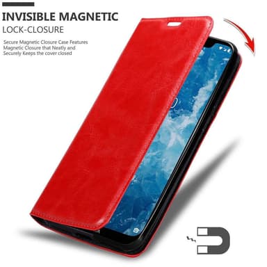 Nokia 7.1 PLUS / X7 Skal Fodral Case (Röd)