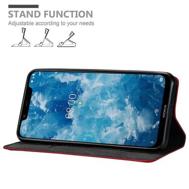 Nokia 7.1 PLUS / X7 Skal Fodral Case (Röd)