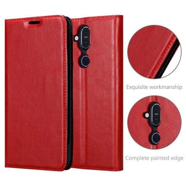 Nokia 7.1 PLUS / X7 Skal Fodral Case (Röd)