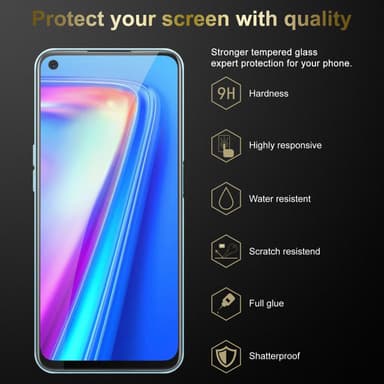 Realme 7 5G Skyddsglas Skyddsfilm Skärmskydd