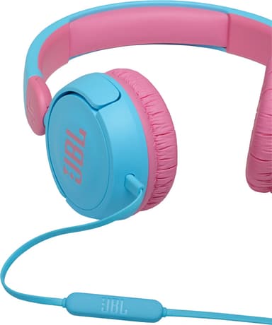 JBL Jr. 310 on-ear hörlurar (blå)