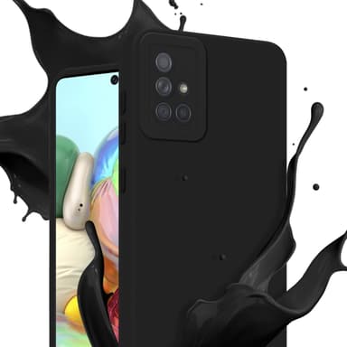 Samsung Galaxy A71 4G Skal Fodral Case (Svart)
