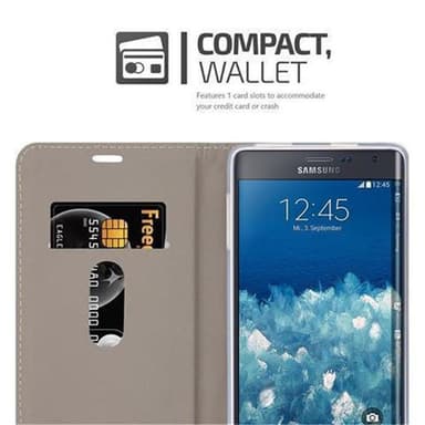 Samsung Galaxy NOTE EDGE Plånboksfodral Skal (Grå)