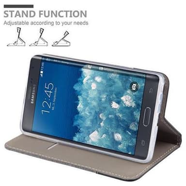 Samsung Galaxy NOTE EDGE Plånboksfodral Skal (Grå)