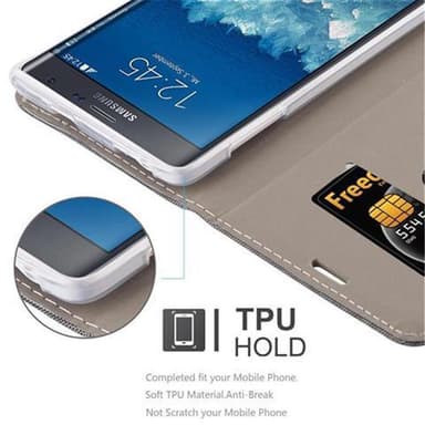 Samsung Galaxy NOTE EDGE Plånboksfodral Skal (Grå)