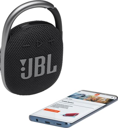 JBL Clip 4 trådlös högtalare (svart)