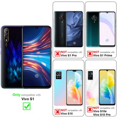 Vivo S1 Skal Fodral Case (Svart)