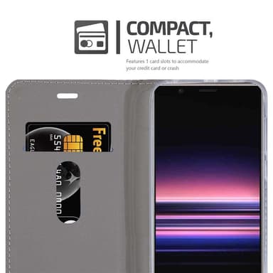 Sony Xperia 5 Plånboksfodral Skal (Blå)