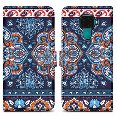 Huawei MATE 30 LITE Plånboksfodral Skal (Blå)