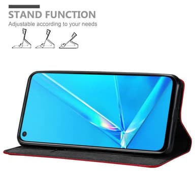 Oppo A92 Skal Fodral Case (Röd)