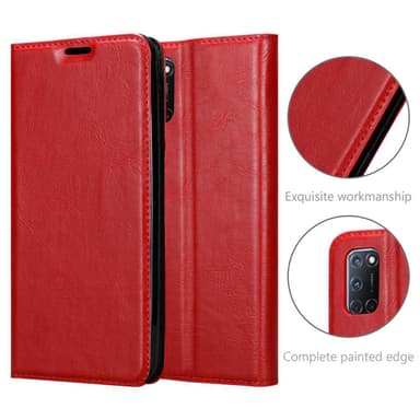 Oppo A92 Skal Fodral Case (Röd)