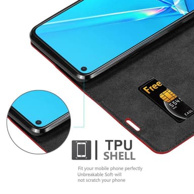 Oppo A92 Skal Fodral Case (Röd)
