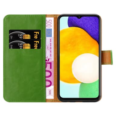 Samsung Galaxy A13 5G Plånboksfodral Skal (Grön)
