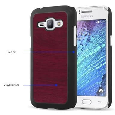 Samsung Galaxy J1 2015 Skal Fodral Case (Röd)