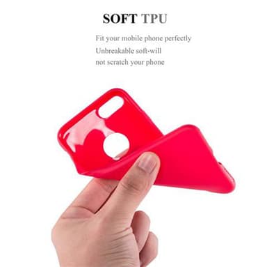 Skal iPhone 7 / 7S / 8 / SE 2020 Fodral Case (Röd)
