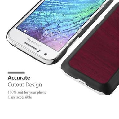 Samsung Galaxy J1 2015 Skal Fodral Case (Röd)
