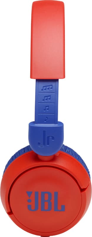 JBL Jr. 310BT trådlösa on-ear hörlurar (röd/blå)