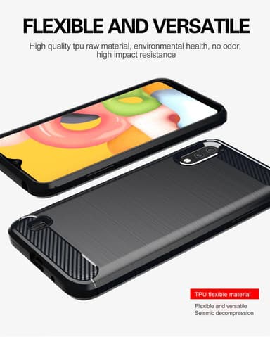 Samsung Galaxy A01 Skal Fodral Case (Svart)