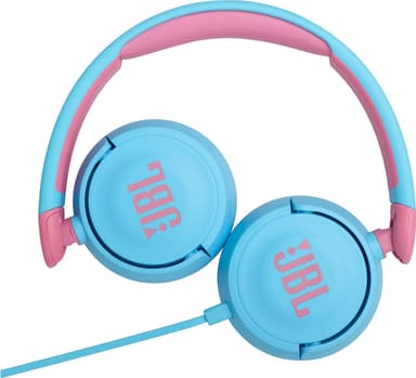 JBL Jr. 310 on-ear hörlurar (blå)