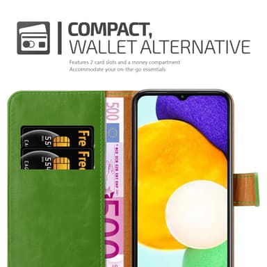 Samsung Galaxy A13 5G Plånboksfodral Skal (Grön)