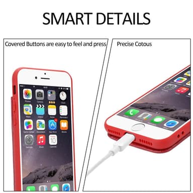 Skal iPhone 6 / 6S Fodral Case (Röd)