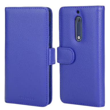Nokia 5 2017 Plånboksfodral Skal (Blå)