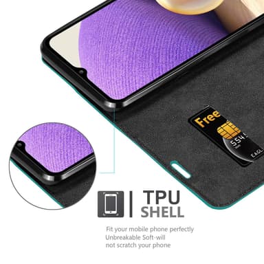 Samsung Galaxy A32 5G Skal Fodral Case (Turkos)