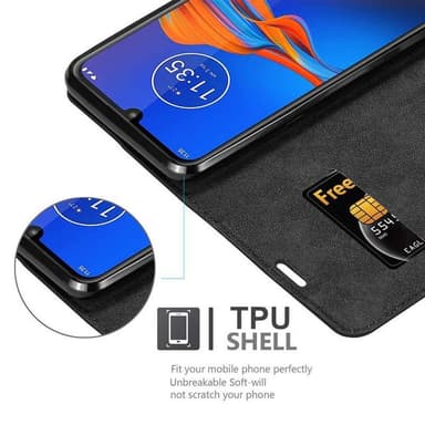Motorola MOTO E6 PLUS Skal Fodral Case (Svart)