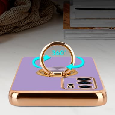 Huawei P40 Skal Fodral Case (Lila)