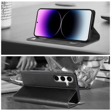 Samsung Galaxy S24 PLUS Plånboksfodral Skal (Svart)