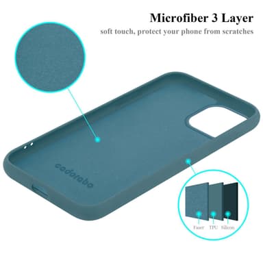 iPhone 15 Skal Fodral Case (Grön)
