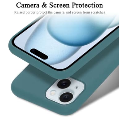 iPhone 15 Skal Fodral Case (Grön)