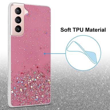 Samsung Galaxy S21 5G Skal Fodral Case (Rose)