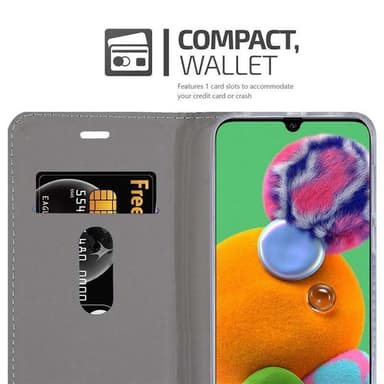Samsung Galaxy A90 5G Plånboksfodral Skal (Grå)