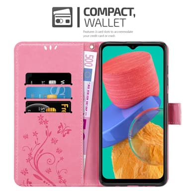 Samsung Galaxy M33 5G Plånboksfodral Skal (Rosa)