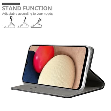 Samsung Galaxy A02s Plånboksfodral Skal (Grå)